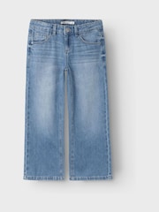 Name It Aqua Blue Wide Leg Jeans - Image 3 of 5