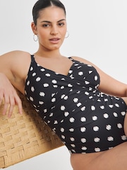 Simply Be Black Magisculpt Sculpt Me Swimsuit - Image 1 of 4