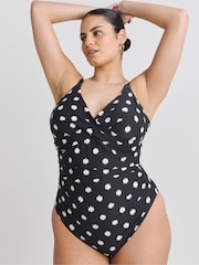 Simply Be Black Magisculpt Sculpt Me Swimsuit - Image 2 of 4