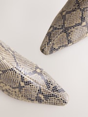 Snake Forever Comfort® Chisel Toe Heeled Ankle Boots - Image 4 of 5