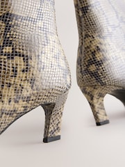 Snake Forever Comfort® Chisel Toe Heeled Ankle Boots - Image 5 of 5