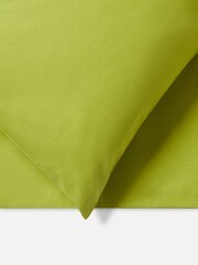 Jasper Conran London Spinach Green 300 TC Percale 100% Cotton Std Pillowcase Pair - Image 2 of 4