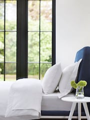 Jasper Conran London White 300 TC Percale 100% Cotton Std Pillowcases Pair - Image 1 of 4