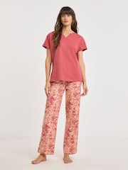 JD Williams Pink Pyjamas Set 2 Pack - Image 2 of 5