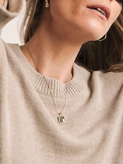Anthology By JD Williams Natural Loose Stitch Boxy Short Sleeve Jumper - Image 5 of 5