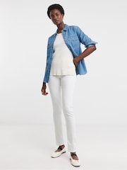 JD Williams White Slim Leg Jeggings - Image 1 of 4