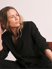 JD Williams Black Rayon Ultimate Relaxed Blazer - Image 3 of 4