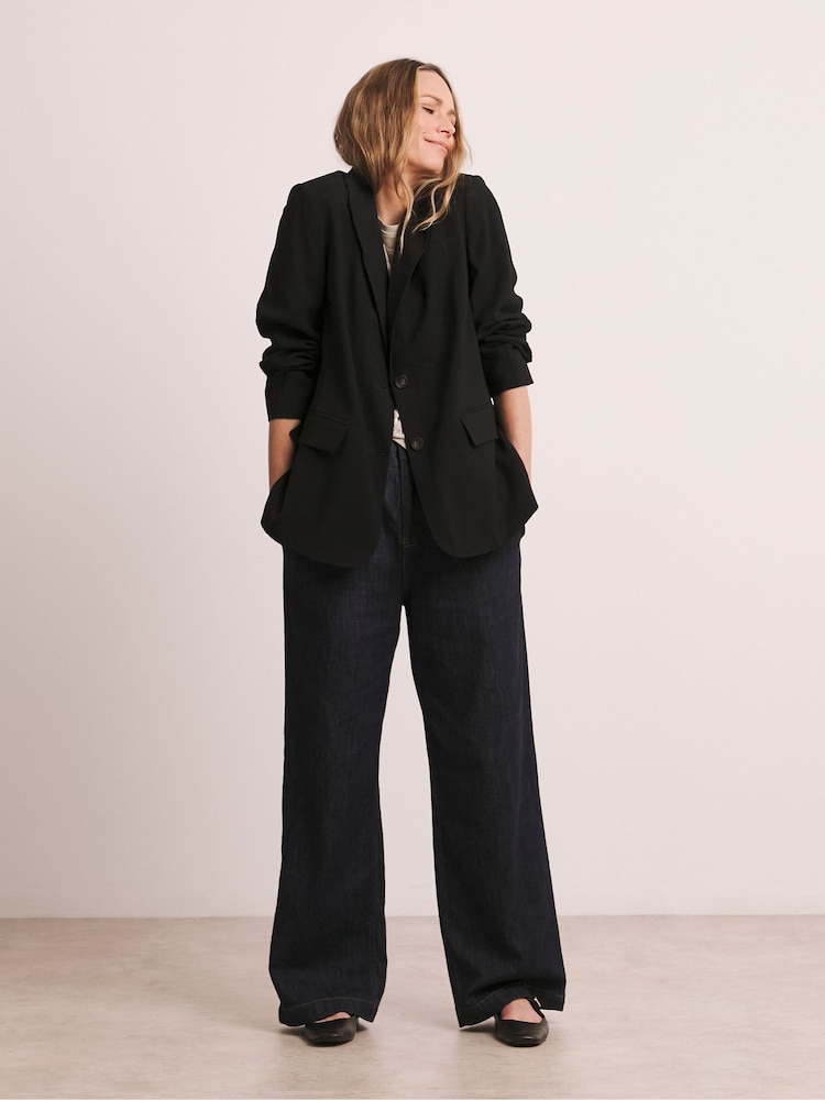 JD Williams Black Rayon Ultimate Relaxed Blazer - Image 4 of 4