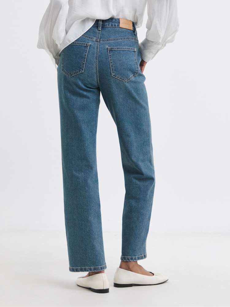 JD Williams Blue Straight Leg Jeans - Image 2 of 4
