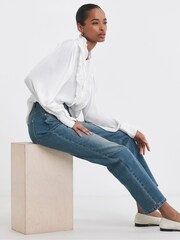 JD Williams Blue Straight Leg Jeans - Image 4 of 4