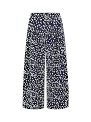 Yumi Blue Dash Print Culottes - Image 5 of 5