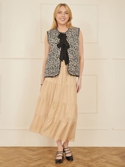 Yumi Natural Midi Boho Skirt - Image 3 of 5