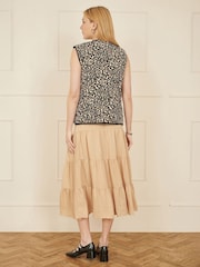Yumi Natural Midi Boho Skirt - Image 4 of 5