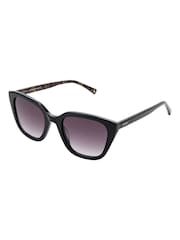 Joules Black Square Cat-Eye Sunglasses - Image 1 of 5