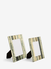 Neutral Textured Ombre Pattern Glass Photo Frame - Image 1 of 3