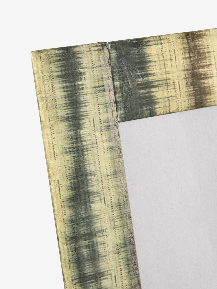 Neutral Textured Ombre Pattern Glass Photo Frame - Image 2 of 3