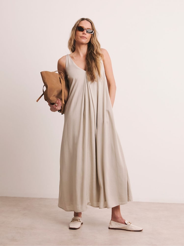 Anthology By JD Williams Natural Mix Pleat Dress - Image 1 of 5