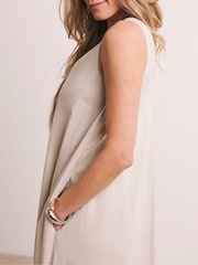 Anthology By JD Williams Natural Mix Pleat Dress - Image 3 of 5