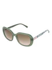 Joules Green Oversized Rounded Square Sunglasses - Image 1 of 7