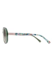 Joules Green Oversized Rounded Square Sunglasses - Image 3 of 7
