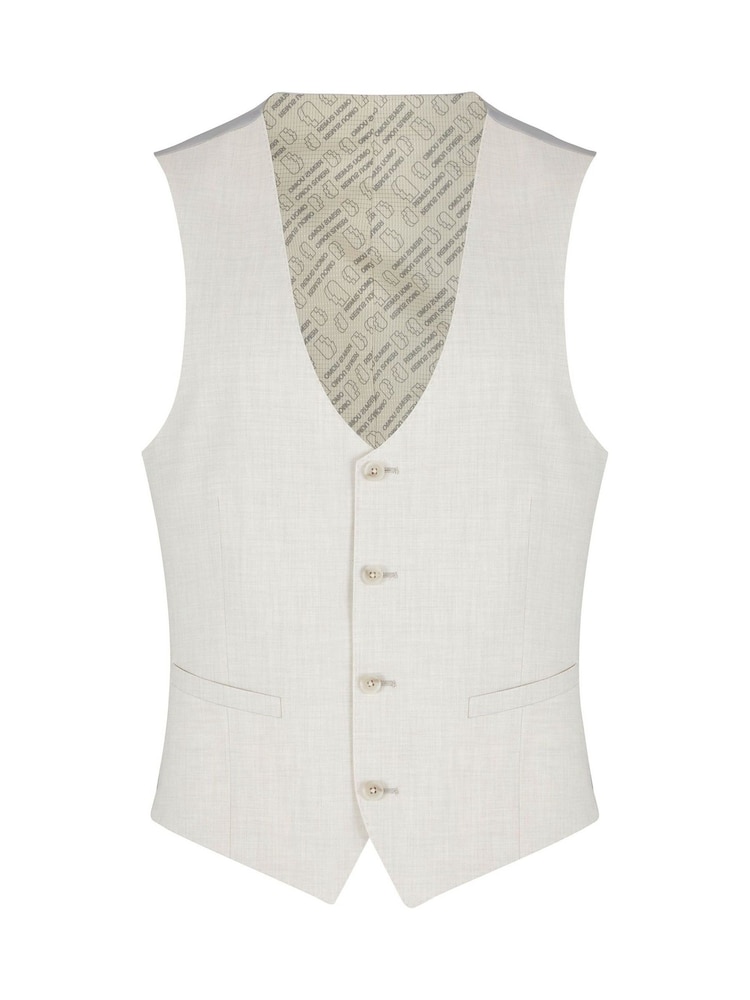 Remus Uomo Natural Slim Slim Fit Stretch Waistcoat - Image 1 of 1