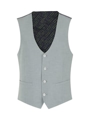 Remus Uomo Green Slim Slim Fit Stretch Waistcoat - Image 1 of 1