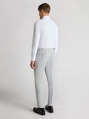 Remus Uomo Slim Leg Linen-Blend Formal Trousers - Imagen 3 de 6