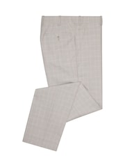 Remus Uomo Natural Slim Leg Checked Stretch Formal Trousers - Image 1 of 1