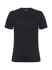 Schwarz - Remus Uomo Tapered Fit Cotton Stretch T-Shirt - Bild 6 von 6