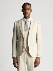 Remus Uomo Slim Fit  Linen-Blend Suit Jacket - Imagem 1 de 6