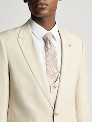 Remus Uomo Slim Fit  Linen-Blend Suit Jacket - Imagem 4 de 6