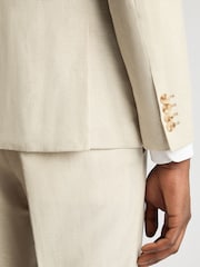 Remus Uomo Slim Fit  Linen-Blend Suit Jacket - Imagem 5 de 6