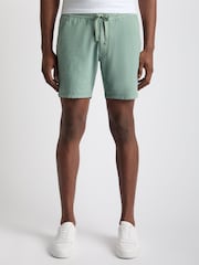 Verde - Shorts Remus Uomo Slim Fit algodão-Linen - Imagem 1 de 6