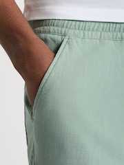 Verde - Shorts Remus Uomo Slim Fit algodão-Linen - Imagem 4 de 6