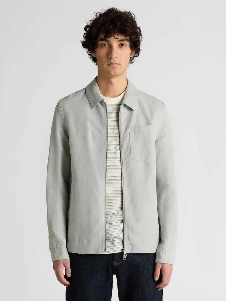 Remus Uomo Regular Fit Two-Way Zip Shirts Jacket - Imagem 1 de 5
