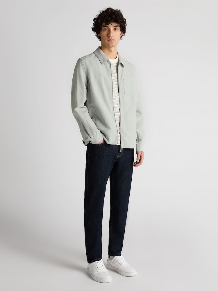 Remus Uomo Regular Fit Two-Way Zip Shirts Jacket - Imagem 2 de 5