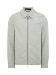 Remus Uomo Regular Fit Two-Way Zip Shirts Jacket - Imagem 5 de 5