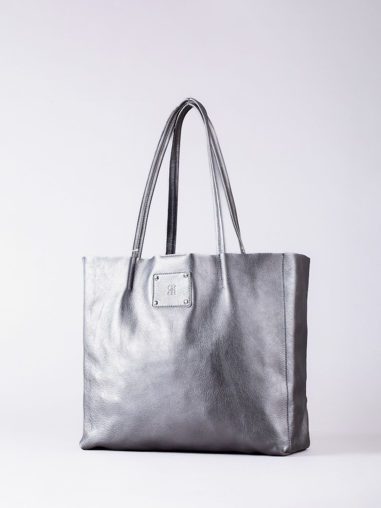 Lakeland Leather Silver Tarnly Tote Bag - Image 1 of 7