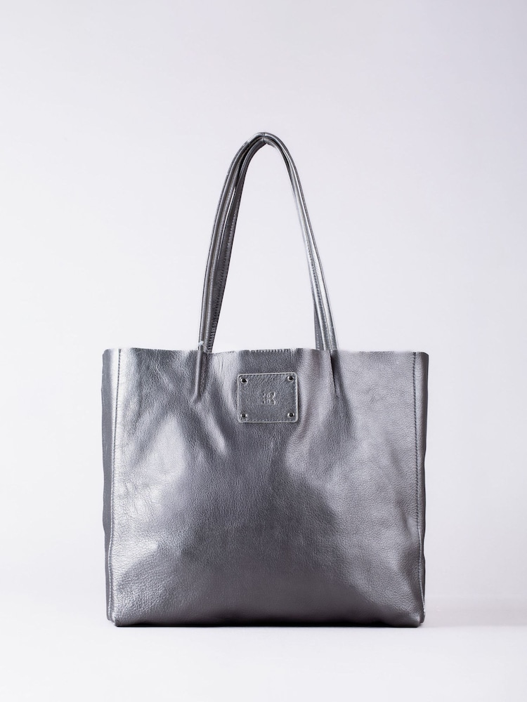 Lakeland Leather Silver Tarnly Tote Bag - Image 2 of 7