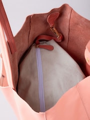 Lakeland Leather Orange Tarnly Tote Bag - Image 4 of 8