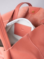 Lakeland Leather Orange Tarnly Tote Bag - Image 6 of 8