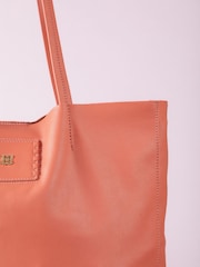 Lakeland Leather Orange Tarnly Tote Bag - Image 7 of 8