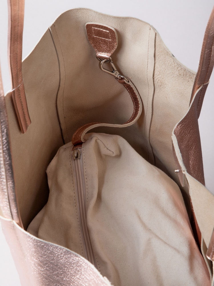 Lakeland Leather Pink Tarnly Tote Bag - Image 6 of 6