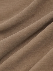 Reiss Light Taupe Brown Bless Cotton Crew-Neck T-Shirt - Image 7 of 7