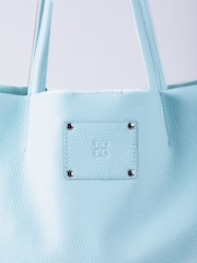 Lakeland Leather Blue Tarn Leather Bucket Bag - Image 3 of 6
