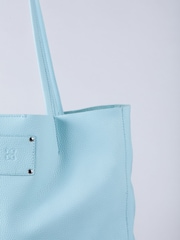 Lakeland Leather Blue Tarn Leather Bucket Bag - Image 4 of 6
