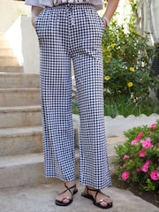 Threadbare Black Jersey Wide Leg Trousers - Image 2 of 4