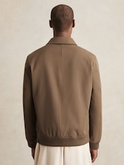 Reiss Chestnut Brown Bobby Technical Button Through Jacket - Image 4 of 5