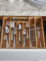 COPCO Beechwood Effect Expandable Wooden Cutlery Tray - Image 1 of 5