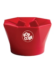 CHEFN Red No-Oil Air-Popped Microwave Popcorn Maker - Image 3 of 4